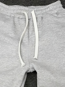 Survêtement unisexe gris à capuche, manches longues, couleur unie, sweat-shirt décontracté, pantalon à taille élastique, respirant, poids moyen, pour le jogging - Product Image 2