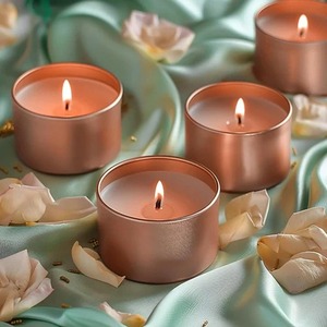 Vintage Style Metal <b>Candle</b> Jar <b>Tea</b> Light Holder for Party Event and Luxury Tabletop Styling - Product Image 1