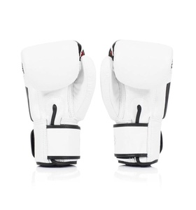 Gants de boxe en cuir Fairtex de qualité supérieure avec fermeture auto-agrippante, antidérapants, à doigts entiers, sangle de poignet réglable, arts martiaux - Product Image 3
