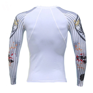 Latest Design Overall Printed Compression Shirts Adult Size Anti Wicking Solid Color Full Sleeve Athletic Top - Product Image 5