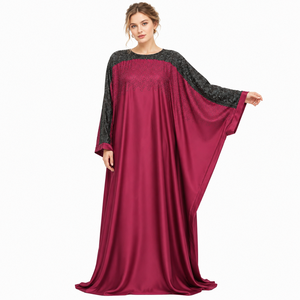 Elegante Kaftan Abaya, Abaya Princesa Fluida, Abaya Farasha Moderna, Abaya con Toque de Diamantes, Jalabiya Abaya de Lujo - Product Image 4