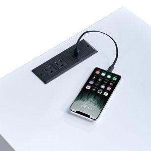 Pre-Assembly Nightstand with Charging Station USB Type-<b>C</b> Drawer Slide for Bedroom or Living Room End <b>Table</b> Drawers - Product Image 6