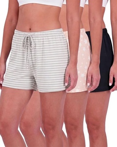 Ever Glow Lightweight Breathable Fur Trim Bow Flowers Tassel Button Women's <b>Shorts</b> Elastic Waistband Side-seam Pockets - Product Image 1