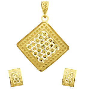Conjunto de Colgantes Habesha de Moda al por Mayor, Chapados en Oro de 14K, 18K, 24K, Estilo Etíope, Eritreo, Africano, Turco, Dubái, para Novias - Product Image 1