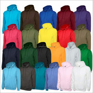 100% algodón invierno Oxford tela Sudadera con capucha diseño bordado con patrón sólido - Product Image 3