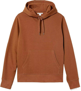 Sudadera con Capucha al por Mayor para Hombre, Sudadera Informal de Color Sólido, Sudadera con Capucha para Hombre, Transpirable, Corte Regular, Otoño, Marrón - Product Image 5