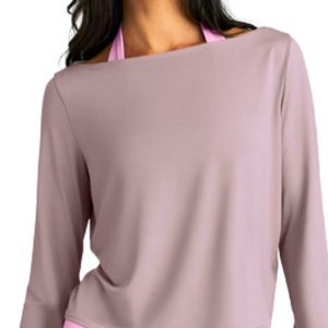 Women's <b>Slash</b> Neck Long Sleeve <b>Top</b> Relaxed Fit Casual Pullover Comfortable Fashion Apparel Everyday Clothing Custom Manufacturer - Product Image 3