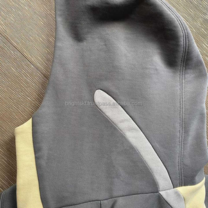 Custom Heavyweight 380 GSM Cotton Fleece Hoodie Oversized Blank Streetwear <b>Pullover</b> <b>for</b> <b>Men</b> - Product Image 6