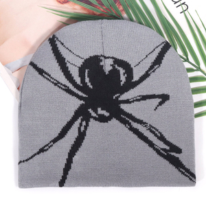 Unisex Spider Knit Cuffed <b>Beanies</b> Outdoor Sports Ear Protection Winter Cap Soft Warm 100% Acrylic Wholesale Custom Design - Product Image 5