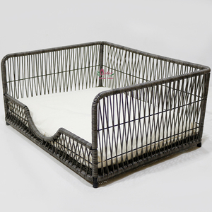 Modern Eco-Friendly Luxury Plastic <b>Dog</b> <b>Bed</b> Elevated Pet Basket <b>Sofa</b> <b>Bed</b> with Soft Cushion - Product Image 5