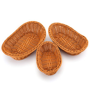 Panier à pain ovale tissé à la main, très vendu, pour la décoration de table à manger à la maison, dans les hôtels, les complexes hôteliers et les restaurants. - Product Image 5