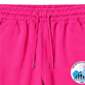 Pantalon de jogging en molleton rose vif avec patch brodé Jack & Jill, taille élastiquée avec cordon de serrage et poches latérales - Product Image 2