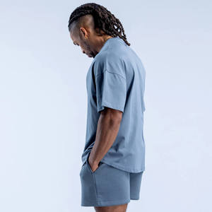 Wholesale OEM Service Custom Logo <b>Slate</b> Grey Unbound Training Men Short Polyester Gym Training Workout Elastic Waistband Shorts - Product Image 6