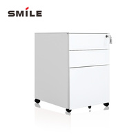 CHNSMILE Armoire de bureau en acier à faible encombrement Armoire de classement robuste à 3 tiroirs Serrure à clé/mot de passe