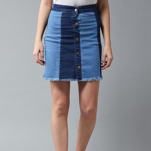 Falda vaquera personalizada para mujer 2026, diseño de verano, algodón puro, transpirable, midi, lavada, larga, con servicio OEM - Product Image 6