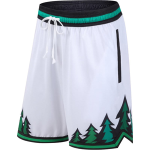 Shorts de course mi-longs pour hommes avec logo personnalisé, taille élastique confortable, 100 % polyester respirant - Product Image 6