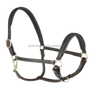 Cabestro de caballo de cuero de acabado fino de larga duración, fabricante OEM estilo Color Material personalizado cuero caballo Halter y accesorios - Product Image 6