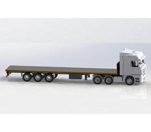 Remolque de Plataforma Plana con Cortina Superlink para Transporte de Carga, Eléctrico, de Aluminio Reforzado para Autos - Product Image 1