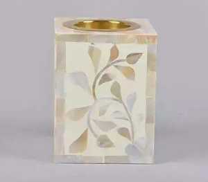 Brûleur d'encens en métal au design unique avec couvercle en métal perforé, porte-parfum d'aromathérapie, décoration d'intérieur - Product Image 2