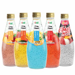 เครื่องดื่มเมล็ดสับปะรด Chia 290มล. OEM-เวียดนามปราศจากน้ำตาลฉลากส่วนตัวราคาโรงงานสำหรับการสั่งซื้อจำนวนมาก - Product Image 1