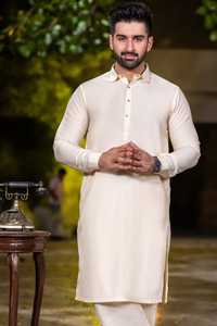 Kurta Shalwar décontracté pour homme de qualité supérieure, taille plus, fabriqué au Pakistan, taille personnalisée, coton/polyester, Shalwar Qameez - Product Image 3