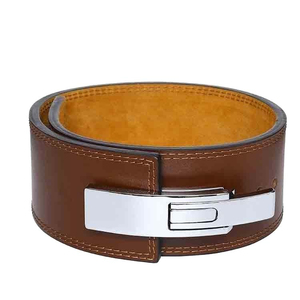 Cinturón de Seguridad Ajustable para Gimnasio y Fitness, para Levantamiento de Pesas, con Hebillas de Cuero, Cinturón de Palanca para Entrenamiento con Pesas, OEM - Product Image 1