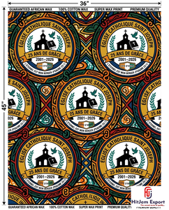 Premium African Wax Print Fabric Manufacturer Custom Church Celebration Anniversary Convention Uniform Supplier - Product Image 3
