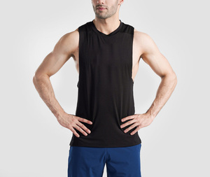 Débardeur de sport personnalisé pour homme, sans manches, pour le basketball, la course à pied, séchage rapide, t-shirt de gym pour homme - Product Image 1