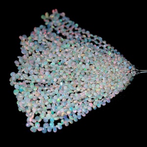 100% arrivée naturelle opale éthiopienne lisse perles en forme de poire opale de feu perles de poire pour la fabrication de bijoux - Product Image 2