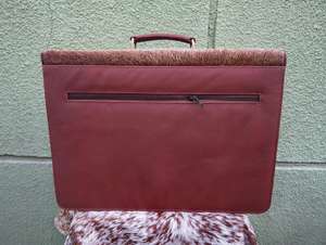 Sac à main portable en cuir véritable avec poils, sacoche pour ordinateur portable, mallette de messagerie vintage haut de gamme, sacoche d'affaires LPBH-0017 - Product Image 2