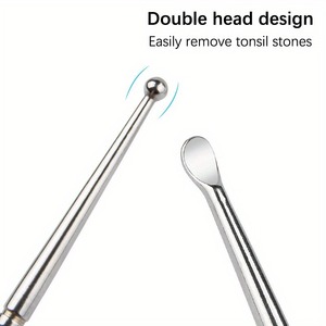 Tonsil Stone Removal <b>Tool</b> and Ear Wax Cleaner Kit Double Ended Oral Care Pick for <b>Safe</b> Throat Cleaning and Personal Hygiene Use - Product Image 3