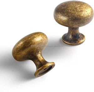Antique Gold <b>Brass</b> Knobs Classic Cabinet <b>Drawer</b> <b>Pull</b> Handles Vintage Furniture Hardware Accessories Royal Decorative Style - Product Image 5