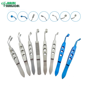 Eyelid Massaging Forceps Titanium & Stainless Steel Ophthalmic Surgical Tweezers - Product Image 2