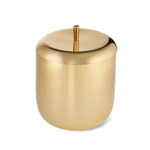 Bac à glace carré isotherme de luxe en acier inoxydable doré avec base à roulettes, capacité 5L, idéal pour les cocktails et les réceptions - Product Image 5