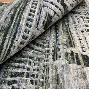 Tapis Runner TRO-0115 noué à la main en laine et soie, motif paysage urbain, pour couloir, salon, abstrait moderne - Product Image 2