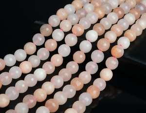 ลูกปัดหินอะเวนเจอรีนสีชมพูทรงกลมเหลี่ยมเพชรพลอยขนาดเล็ก สำหรับทำเครื่องประดับ สร้อยข้อมือ สร้อยคอ งานฝีมือ DIY - Product Image 5