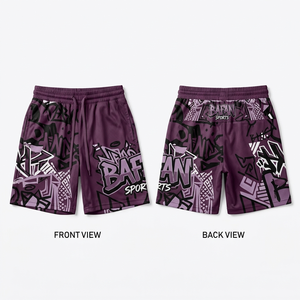 Shorts de basket-ball en mesh polyester premium 180 GSM, noir, blanc, or, logo personnalisé par sublimation, shorts pour femmes - Product Image 4