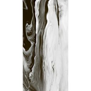 Premium Dark Grey Marble Look Ceramic Tiles High Gloss Finish Water Proof Non Slip Large Format Home <b>Decor</b> Goods - Product Image 1