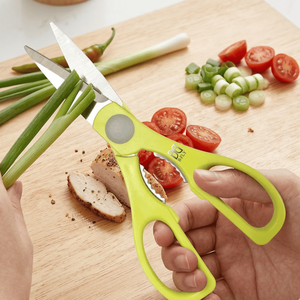 Ciseaux de cuisine de 8 pouces, robustes, en acier inoxydable, pour couper la viande de poulet et les légumes - Product Image 1