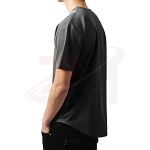 เสื้อเบสบอลชาย แขนสั้น สีพื้น ติดกระดุมด้านหน้า ผ้าโพลีเอสเตอร์ ระบายความชื้น ทรงปกติ เหมาะสำหรับทุกฤดูกาล - Product Image 2