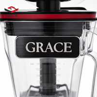 Licuadora Comercial Profesional GRACE con Carcasa Insonorizada, Tamper y Programa Preestablecido LCD, Trituradora de Hielo de Alta Resistencia para Bares