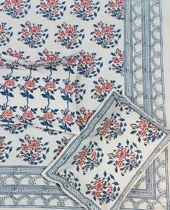Custom Printed Bed Sheets Wholesale Premium Pure Cotton Fabric Luxury Hand Block Print <b>Bedding</b> Set Hotel Supply Factory - Product Image 5