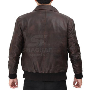 Chaqueta de cuero transpirable para hombre, cálida para invierno, informal, a precio razonable. - Product Image 3