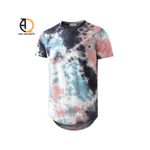 <b>Hip</b>-Hop Oversized T-Shirt Customizable 100% Cotton Knitted Long American Streetwear Embroidery Digital Print - Product Image 5