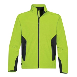 <b>High</b> <b>Visibility</b> Winter Fleece <b>Jacket</b> Zipper Front Hooded Windproof Workwear <b>Softshell</b> Outerwear Custom Uniform for Outdoor Use - Product Image 1