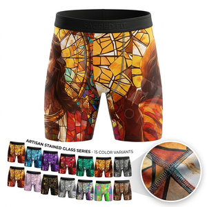 Shorts de compression respirants en polyester extensible et durable, personnalisables avec le nom de la marque, pour MMA et Kickboxing, OEM ODM - Product Image 1