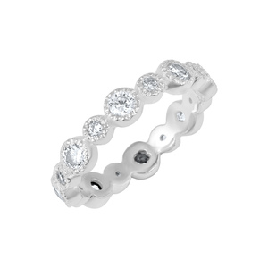 Anillo de compromiso de lujo vintage de plata de ley 925 con cristal natural, cuarzo, diamante y perla, joyería fina para mujer. - Product Image 1