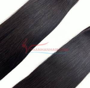 Gran oferta 2025, extensiones de cabello humano liso Natural a granel, mechones de cabello humano virgen vietnamita crudo de Color Natural al por mayor - Product Image 5
