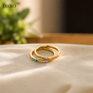 Anillo de Compromiso de Moissanita con Diamantes de Colores Arcoíris, Anillo de Boda de Plata 925 con Corte Redondo para Mujer, Joyería de Regalo - Product Image 3