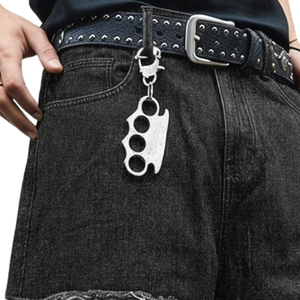 Pantalones Vaqueros de Mezclilla para Hombre, Corte Ancho, Cintura Media, con Parches, Ajuste Holgado, Transpirables, de Secado Rápido, Estilo Urbano, Lavado Enzimático, 100% Algodón - Product Image 3